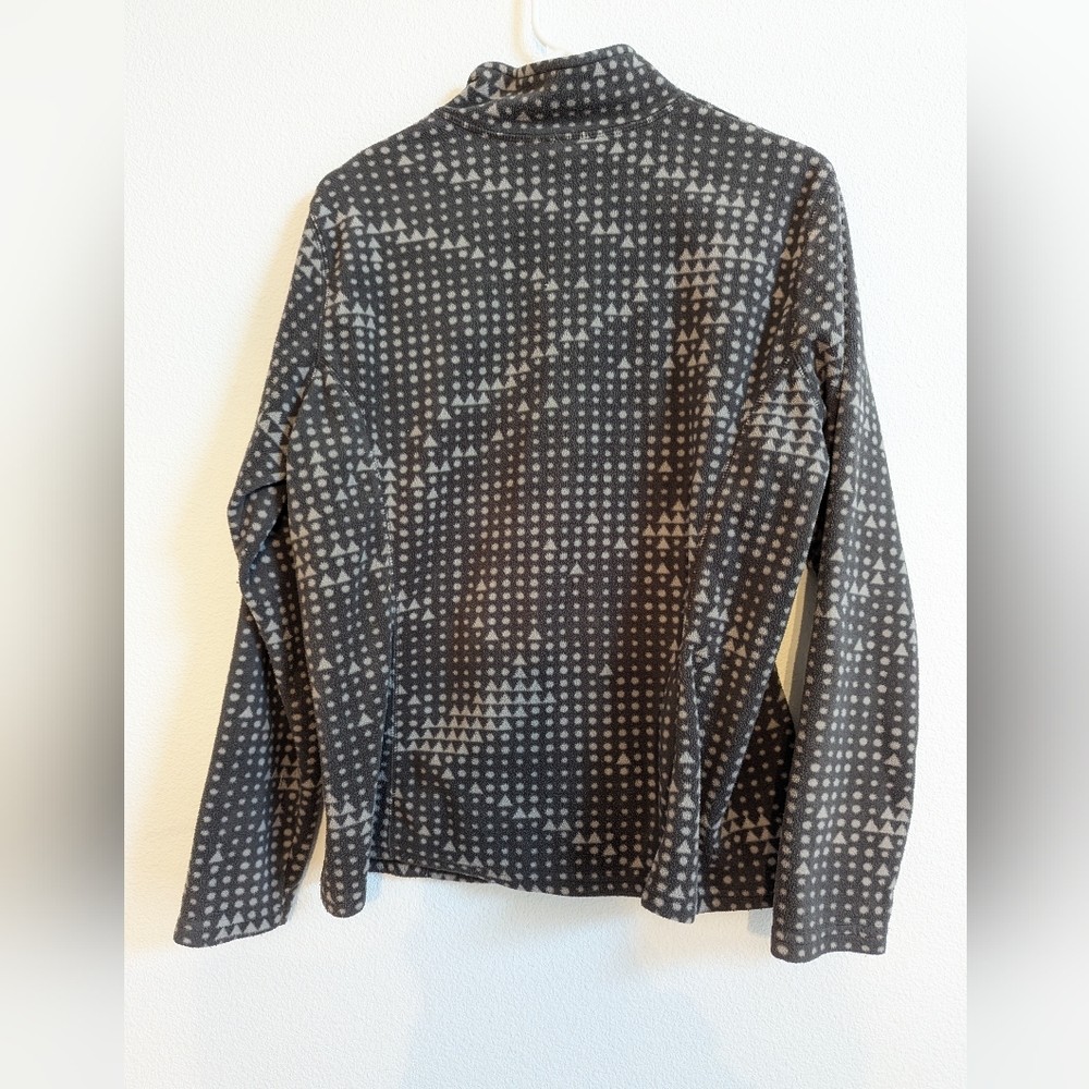 Gray Eddie Bauer Large Patterned Full-Zip Jacket - image 3